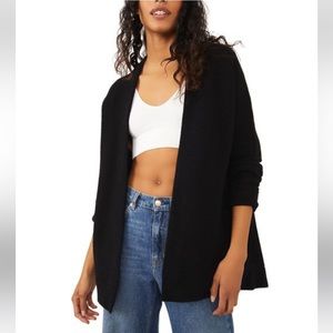 🆕 FREE PEOPLE Black Ottoman Cardigan XS